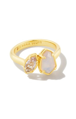 Alexandria Cocktail Ring Jewelry Kendra Scott Gold Neutral Mix 6 