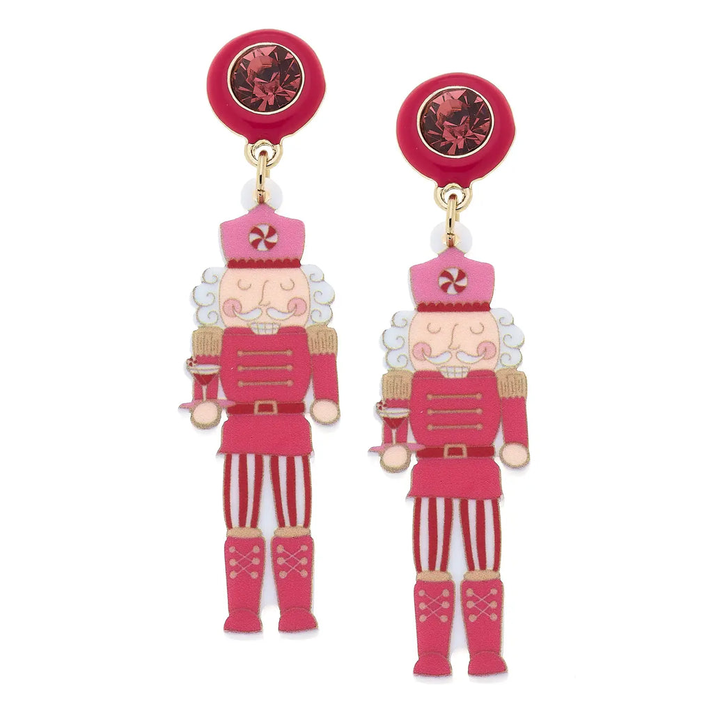 hinestone Resin Nutcracker Earrings Jewelry Peacocks & Pearls