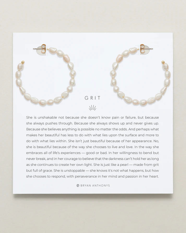 Grit Maxi Hoop Earrings Jewelry Bryan Anthony's Gold  