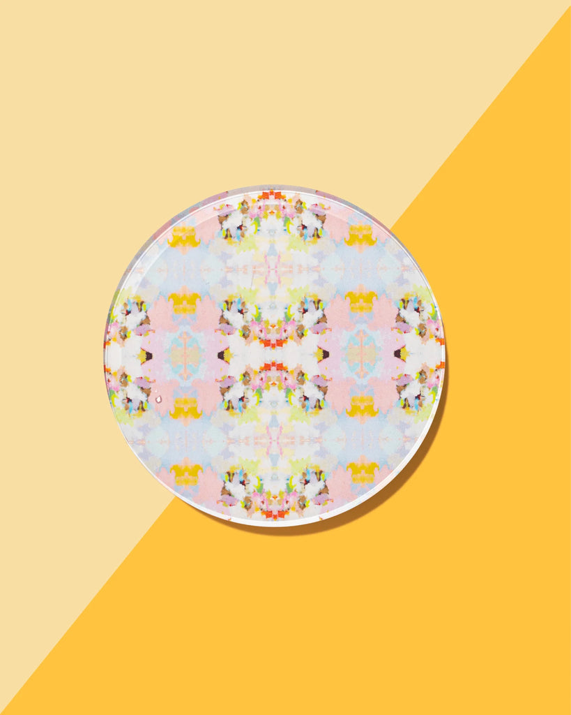 Brooks Avenue Pink Coaster (set of 4) Home Peacocks & Pearls
