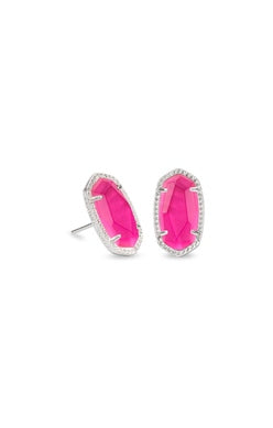 Ellie Stud Jewelry Kendra Scott Silver Azalea Illusion  