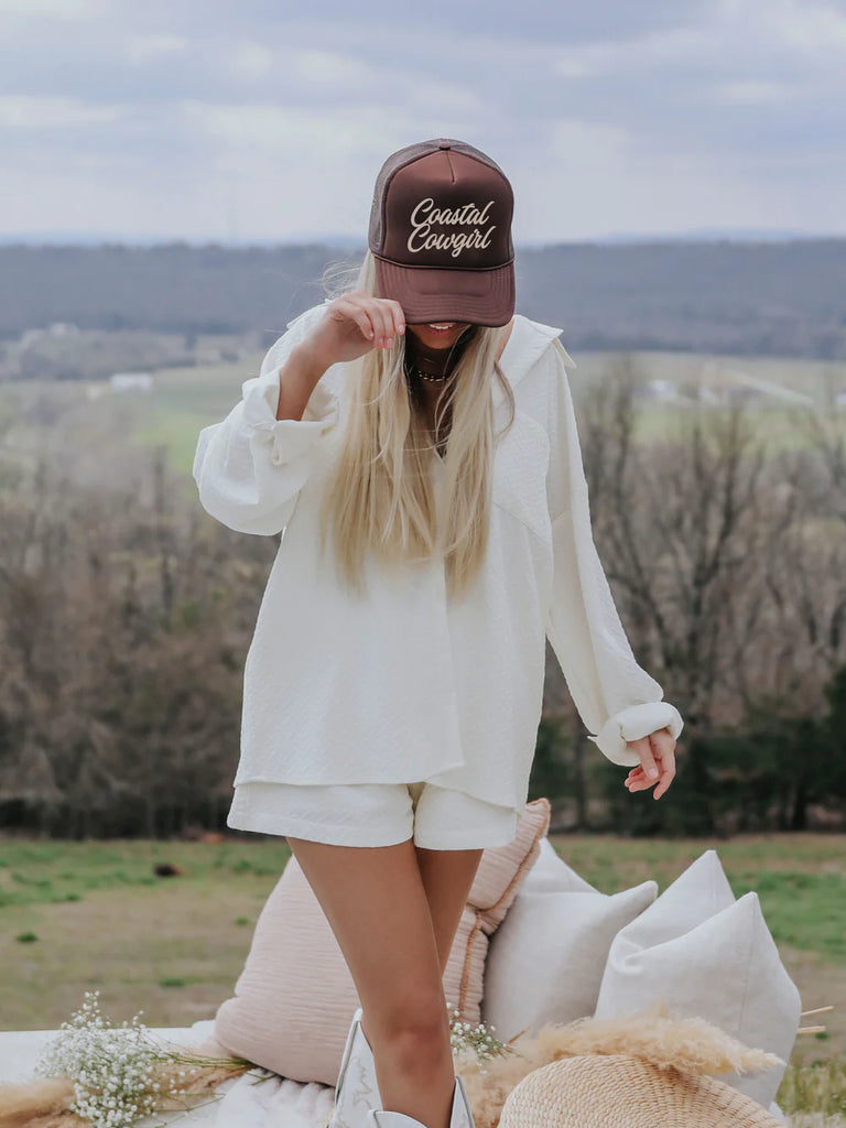 Coastal Cowgirl Trucker Accessories Peacocks & Pearls   