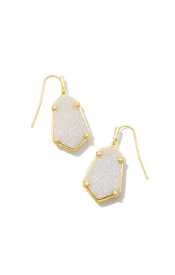 Alexandria Drop Earring Jewelry Kendra Scott Gold Iridescent Drusy  