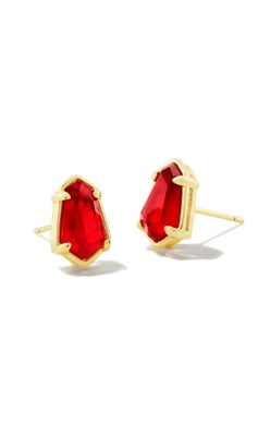 Alexandria Stud Jewelry Kendra Scott Gold Cranberry Illusion  