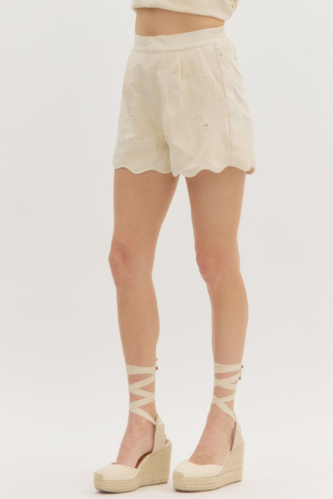 Flora Eyelet Shorts Clothing Peacocks & Pearls Owensboro