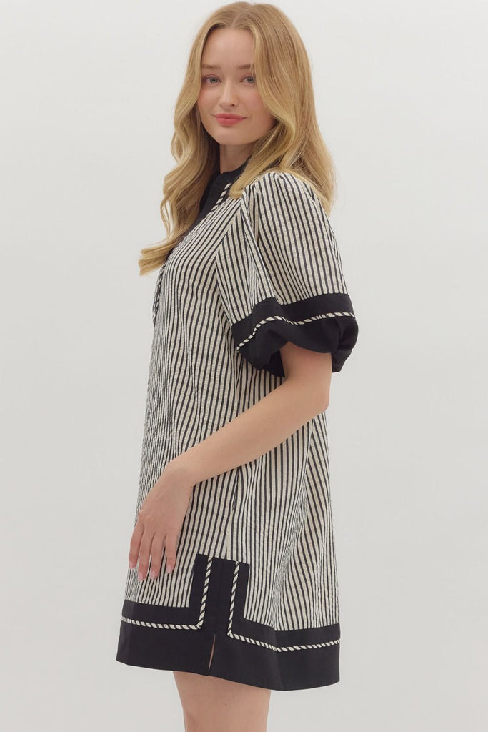Midnight Striped Mini Clothing Peacocks & Pearls Owensboro