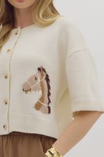 Equestrian Dream Cardigan Clothing Peacocks & Pearls