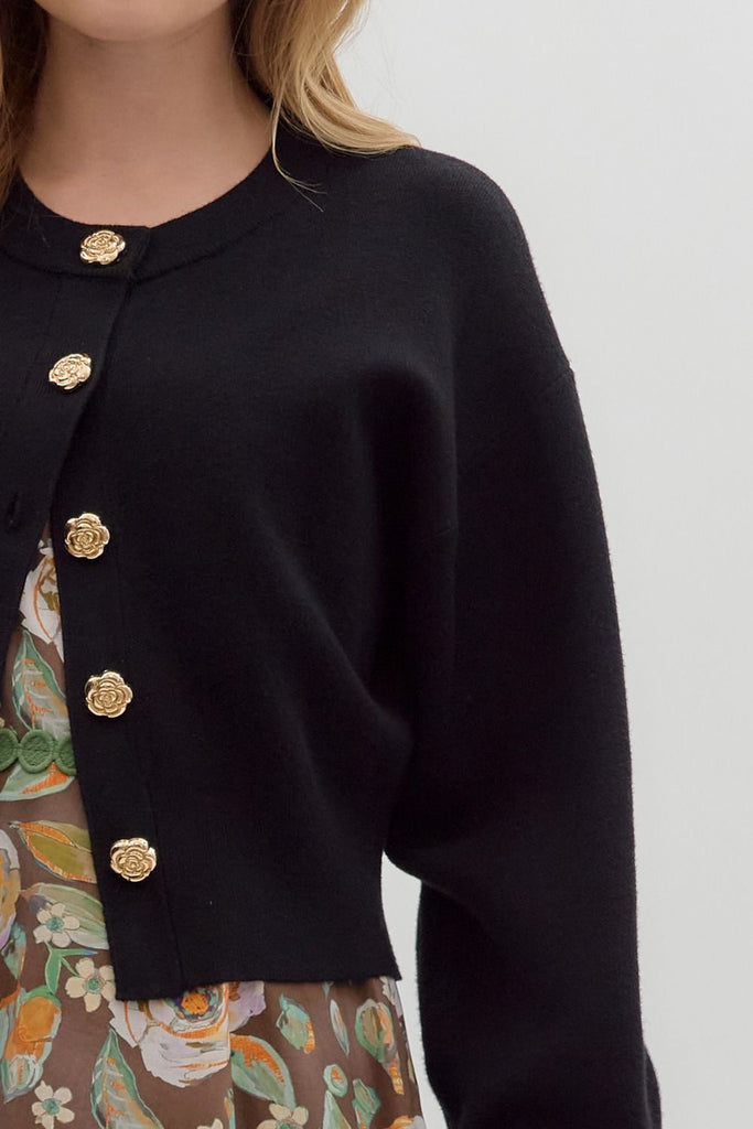 Modern Rose Cardigan Clothing Peacocks & Pearls