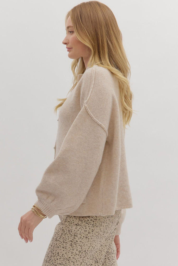 Claire Oversized Cardigan Clothing Peacocks & Pearls