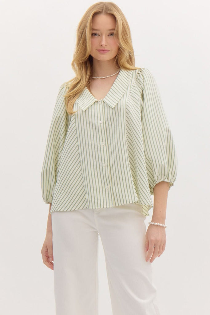 Reason To Stay Blouse Clothing Peacocks & Pearls