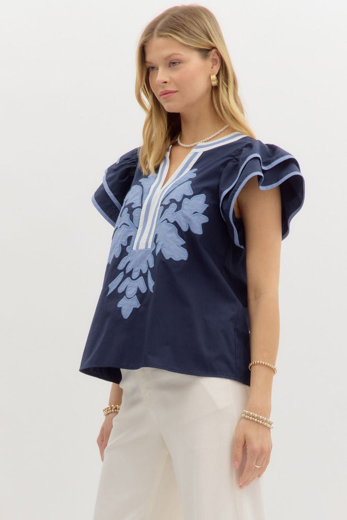 Kelsie Blouse Clothing Peacocks & Pearls