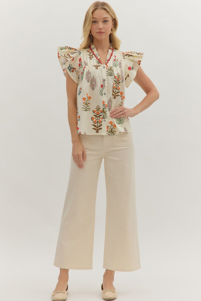 The Briar Blouse Clothing Peacocks & Pearls