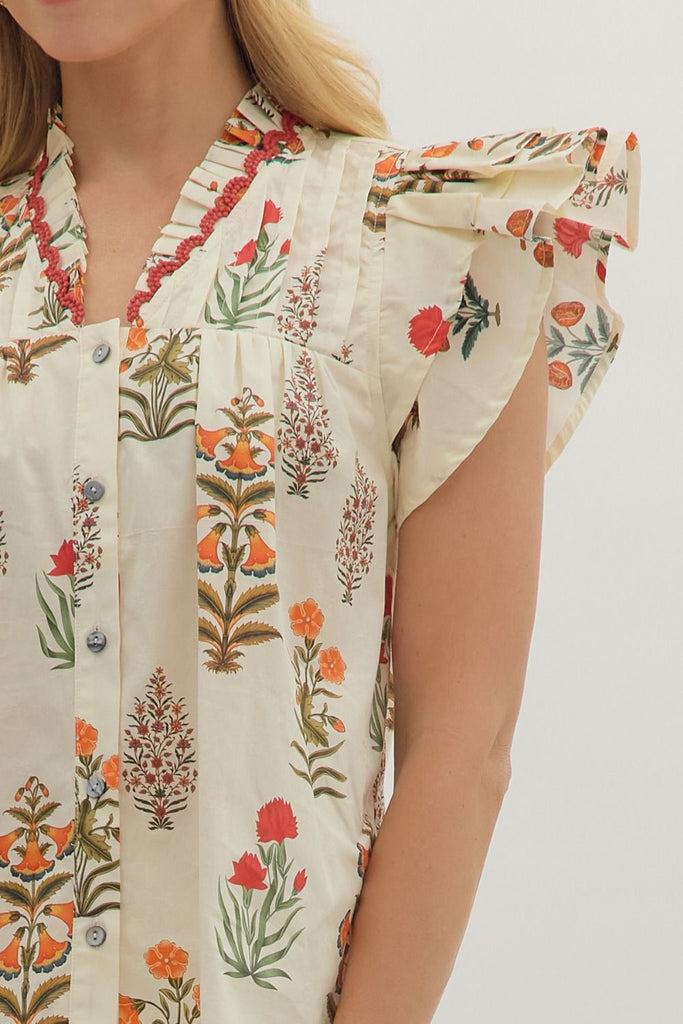 The Briar Blouse Clothing Peacocks & Pearls