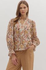 The Canyon Blouse Clothing Peacocks & Pearls Ecru S