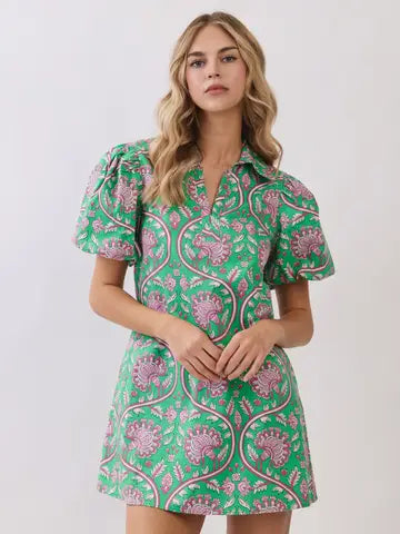 peacocks women's green check short sleeve shift dress reviews Mini