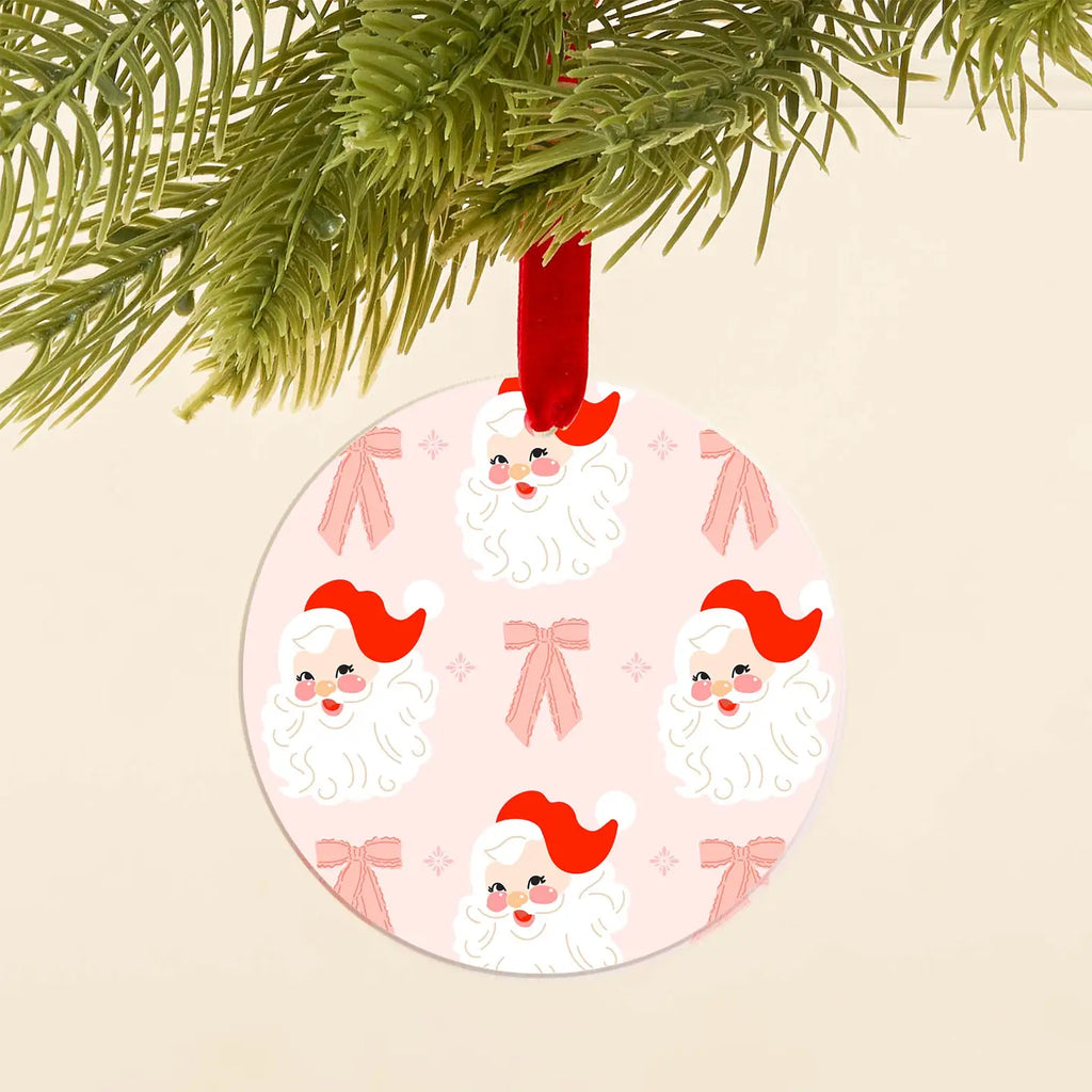 Santa Holiday Ornament Sale Peacocks & Pearls Santa