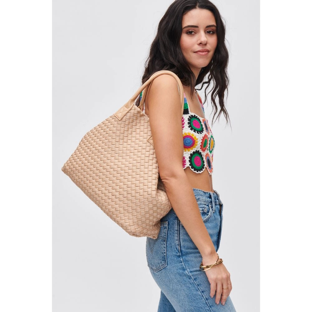 Ithaca Woven Neoprene Tote Bags Peacocks & Pearls   