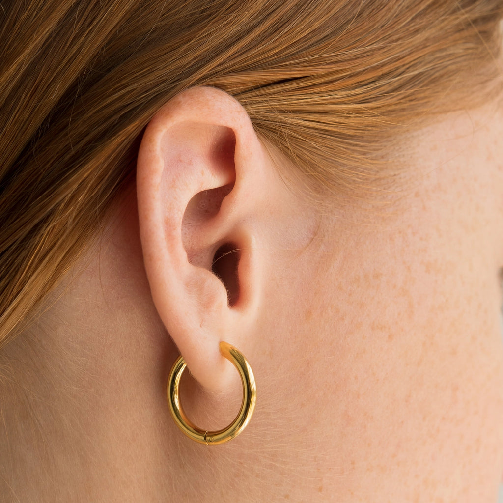 Gold Hoops Jewelry Peacocks & Pearls