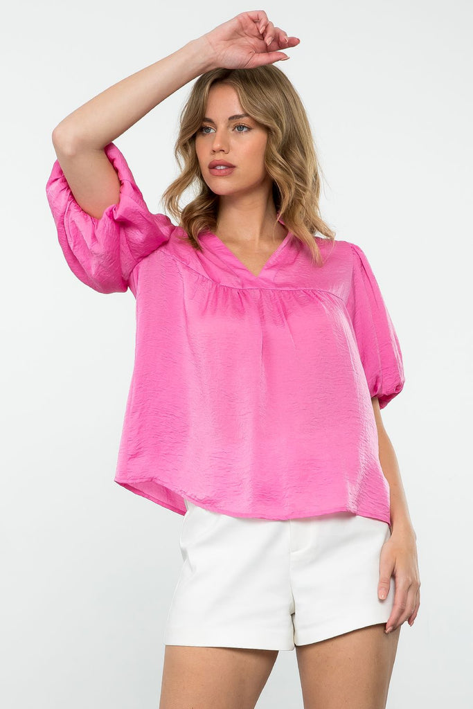 Perfectly Puffed Blouse Clothing Peacocks & Pearls   