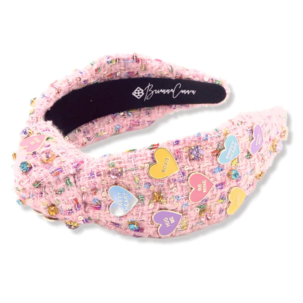 Heart Candy Tweed Headband Accessories Brianna Cannon   