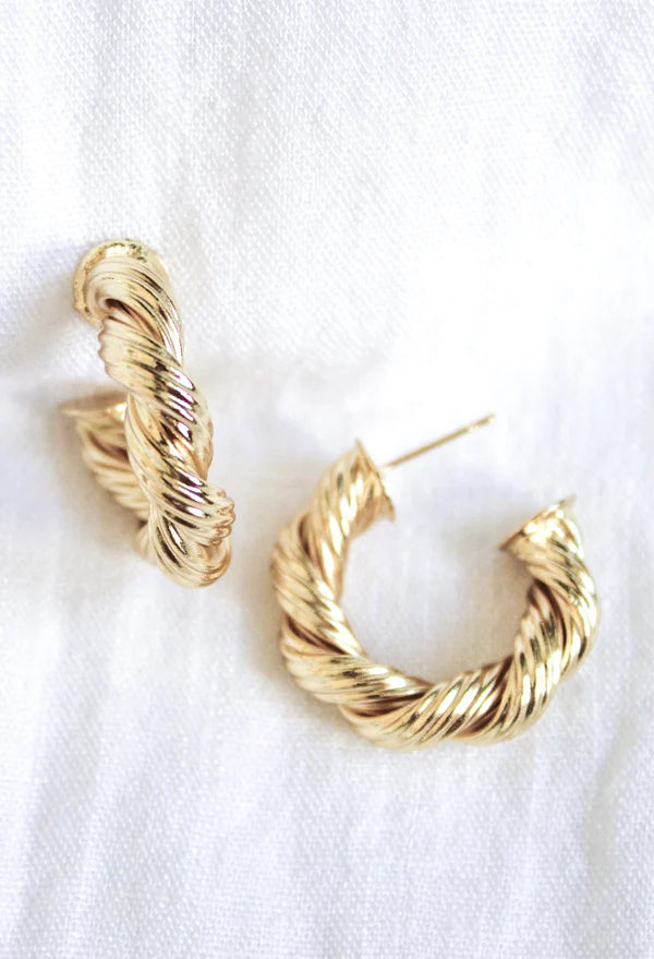 Micayla Hoop Jewelry Peacocks & Pearls   
