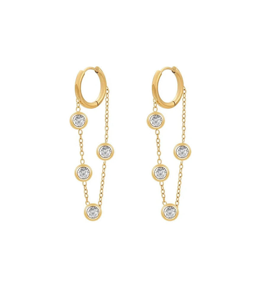 The Paris Earring Jewelry Peacocks & Pearls Gold