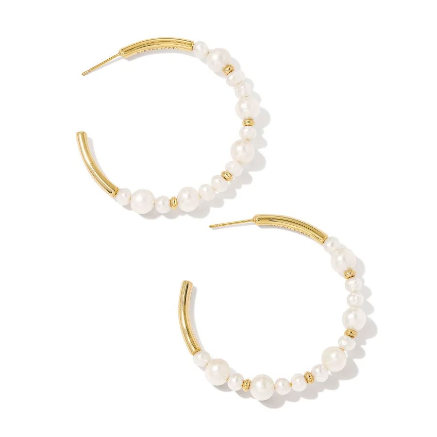 Jovie Beaded Hoop Jewelry Kendra Scott Gold  