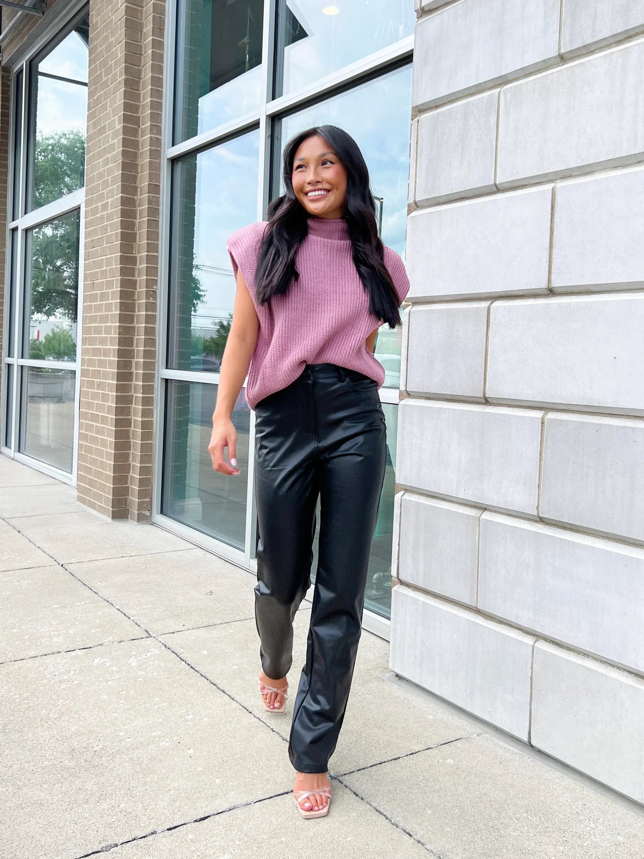 Peacocks leather trousers clearance