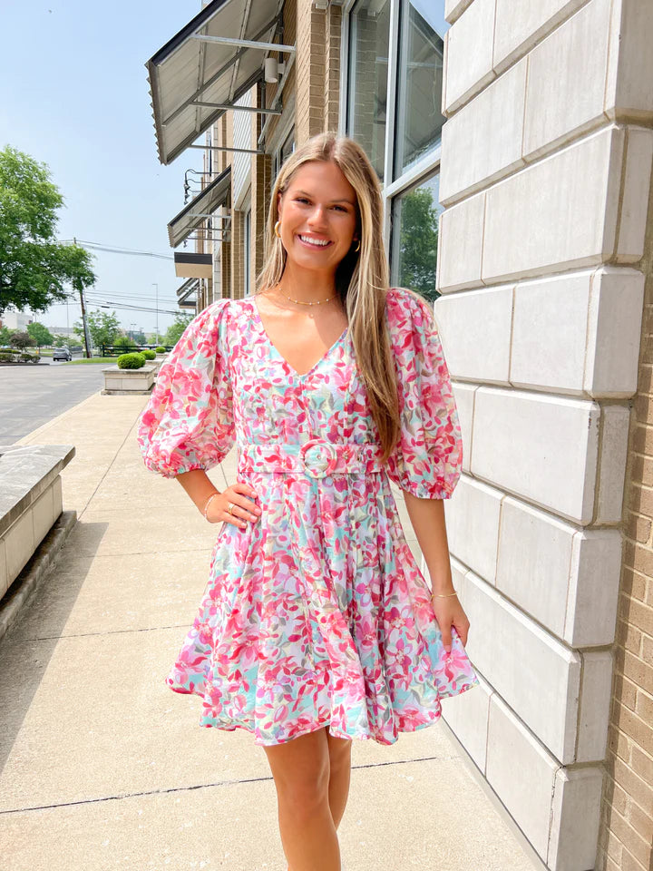 Asher Mini Dress Clothing Peacocks & Pearls   