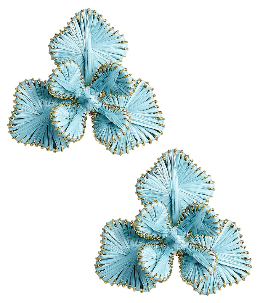 Kaia Raffia Earring Jewelry Peacocks & Pearls Carolina Blue  