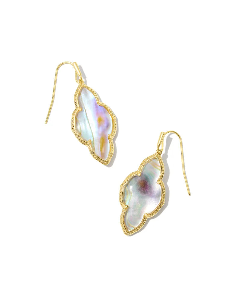 Abbie Drop Earring Jewelry Kendra Scott Gold Iridescent Abalone  