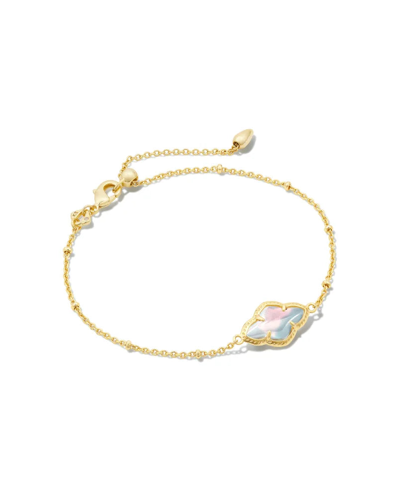 Abbie Satellite Chain Bracelet Jewelry Kendra Scott Gold Dichroic Glass  