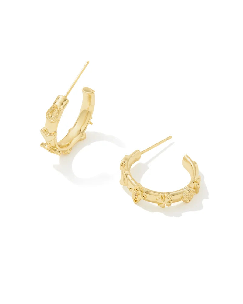 Beatrix Small Hoop Jewelry Kendra Scott Gold  