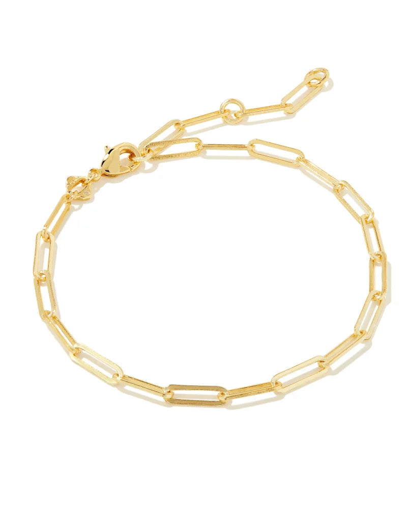 Courtney Paperclip Bracelet Jewelry Kendra Scott Gold  