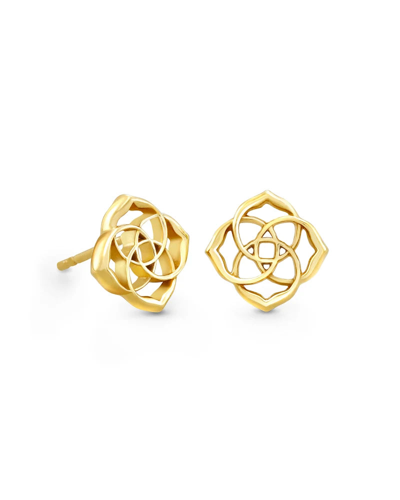 Dira Stud Earring Jewelry Peacocks & Pearls Gold  