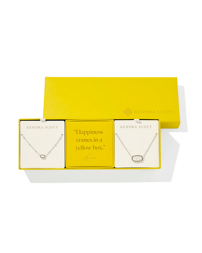 Elisa Gift Set of 2 Jewelry Kendra Scott Silver Ivory Mother of Pearl  