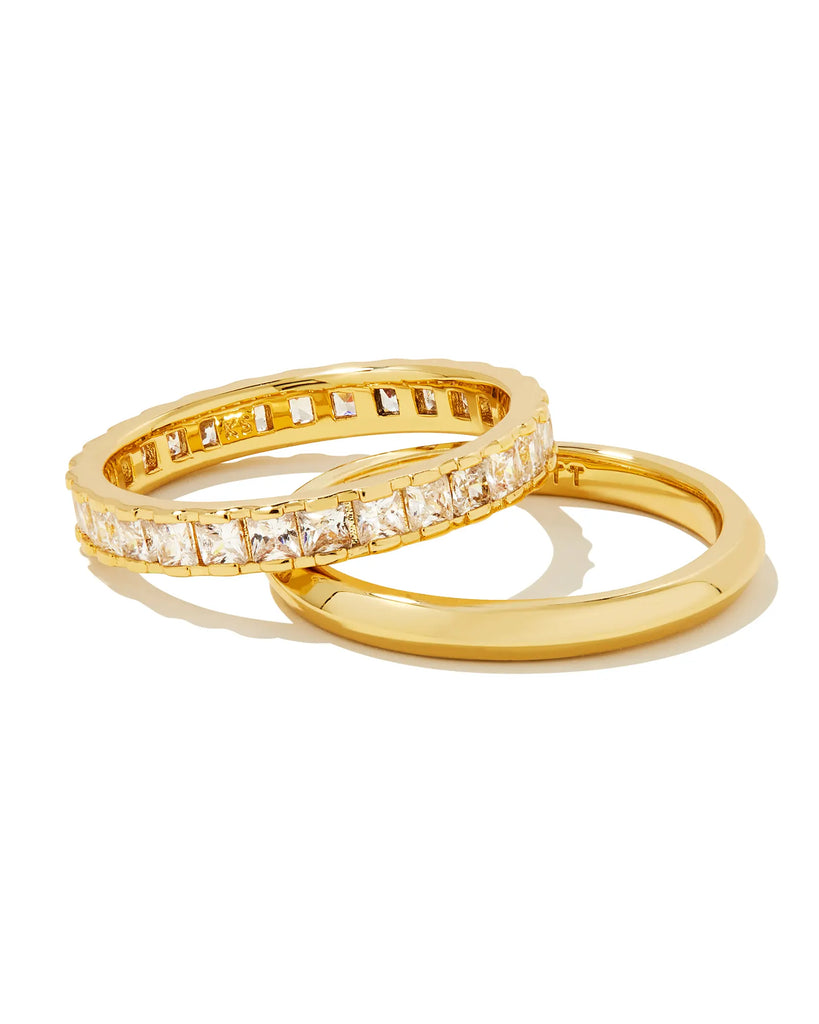 Ella Ring Set of 2 Jewelry Kendra Scott Gold 6 