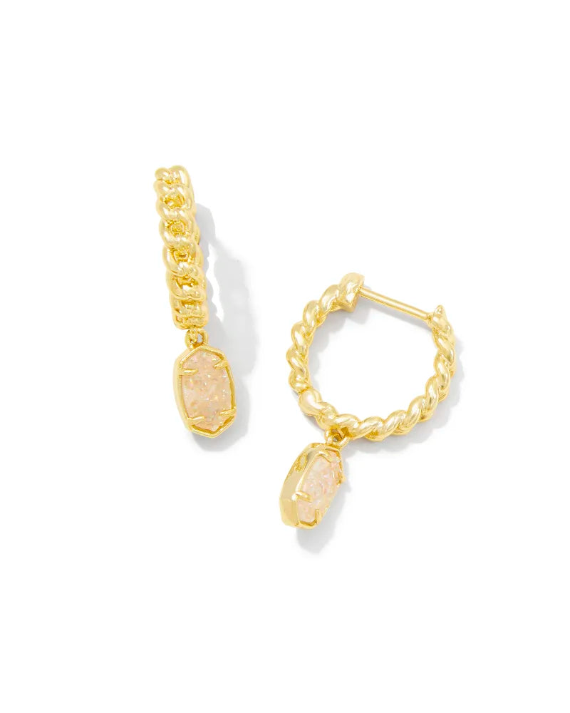 Emilie Huggie Jewelry Kendra Scott Gold  