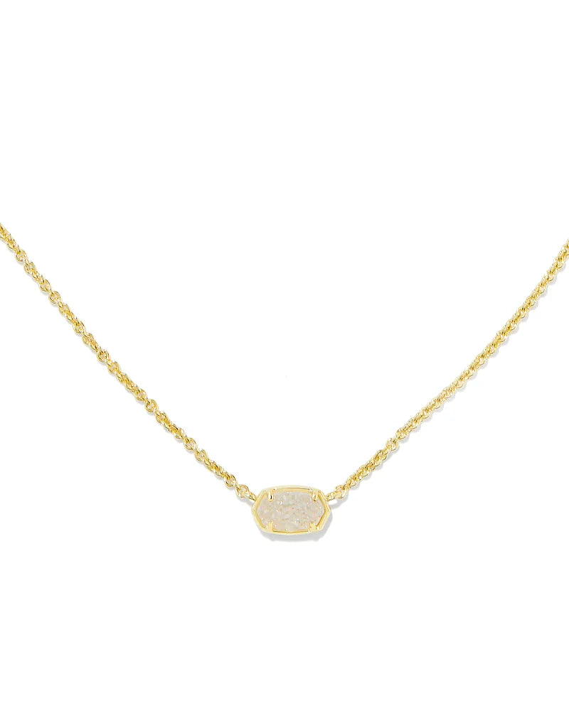 Emilie Drusy Necklace Jewelry Kendra Scott Gold Iridescent Drusy  