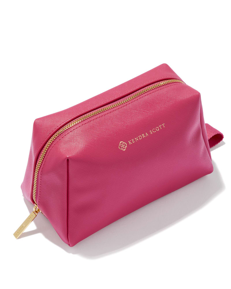 Large Cosmetic Zip Case Home Kendra Scott Hot Pink  