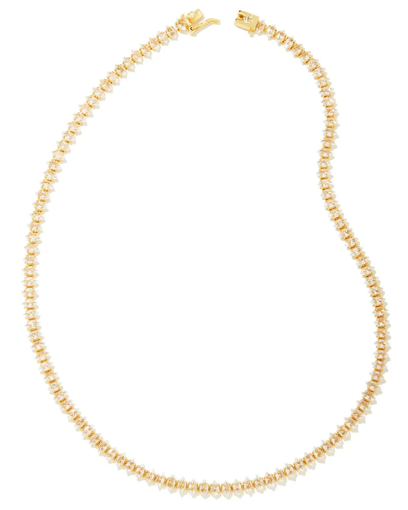 Larsan Adjustable Tennis Necklace Jewelry Kendra Scott Gold  