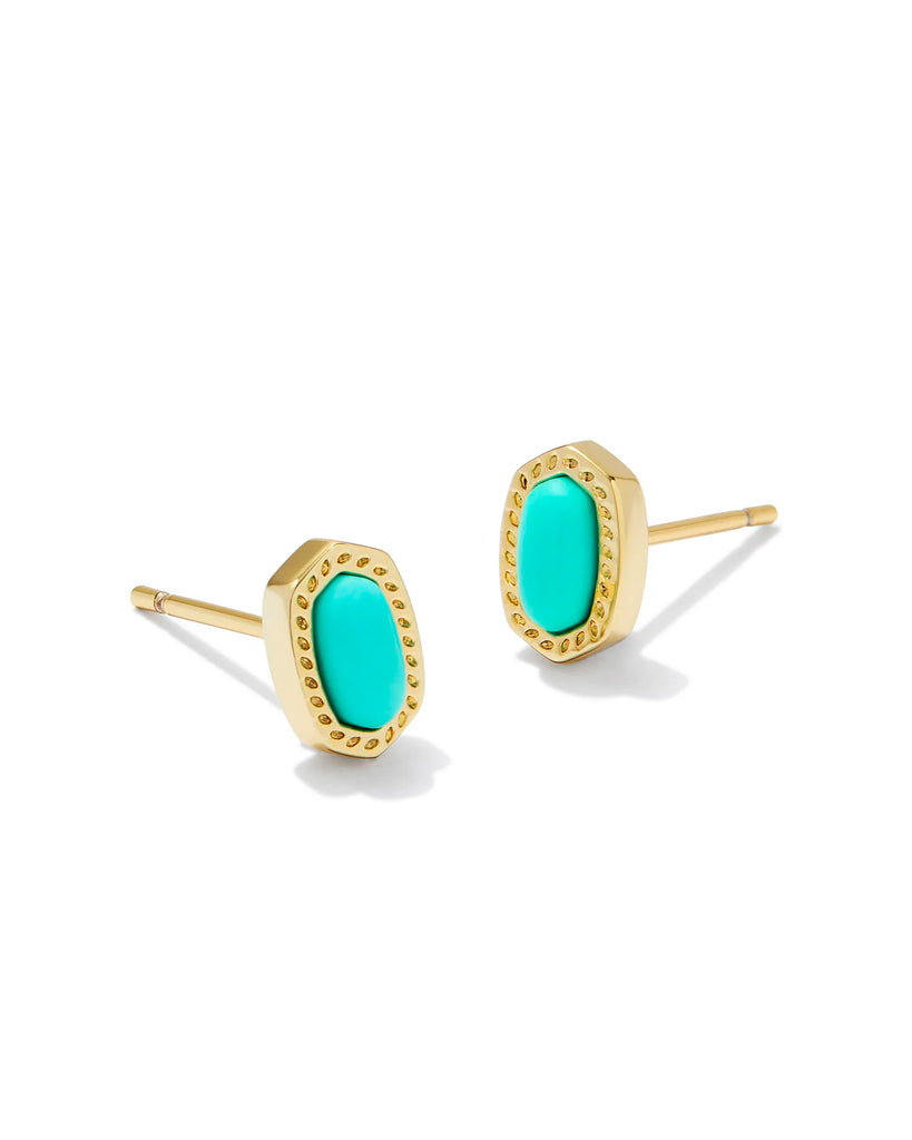 Mini Ellie Stud Jewelry Kendra Scott Gold Mint Magnesite  