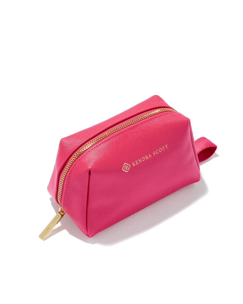 Small Cosmetic Zip Case Home Kendra Scott Hot Pink  