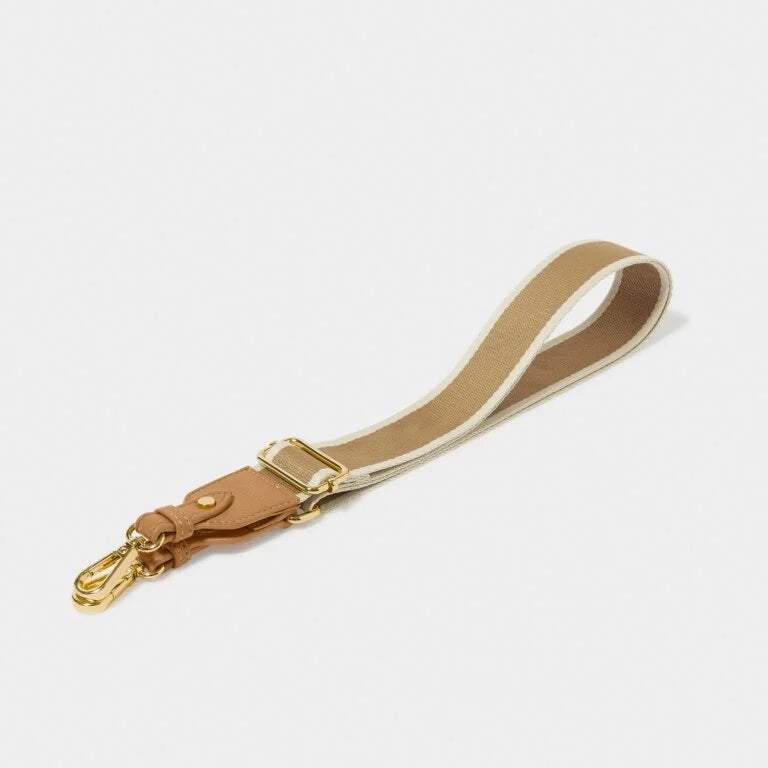 Stripe Canvas Strap Bags Katie Loxton Tan  