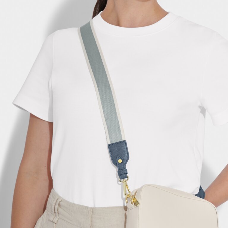 Stripe Canvas Strap Bags Katie Loxton Dusty Blue  