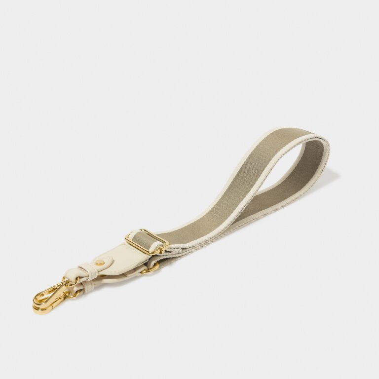 Stripe Canvas Strap Bags Katie Loxton Light Khaki  