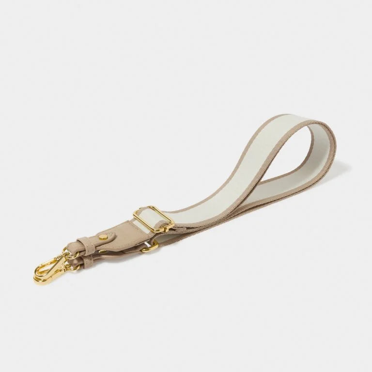 Stripe Canvas Strap Bags Katie Loxton Light Taupe  