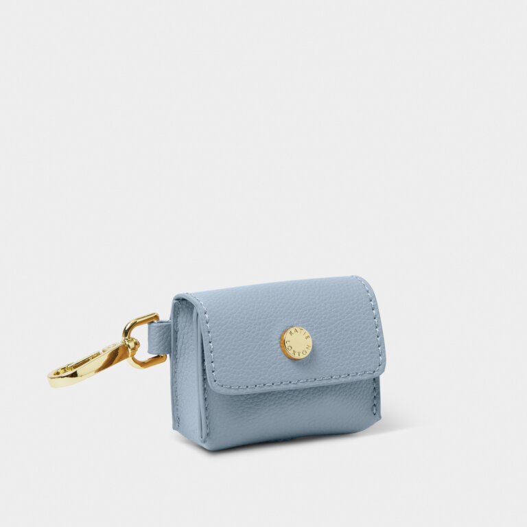 Evie Clip-On AirPod Case Bags Katie Loxton Dusty Blue  