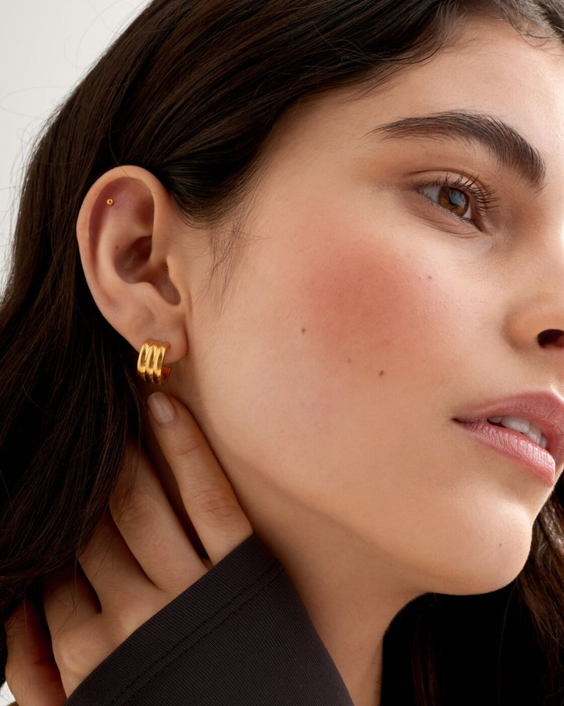 Hanna Huggie Hoop Earrings Jewelry Katie Loxton