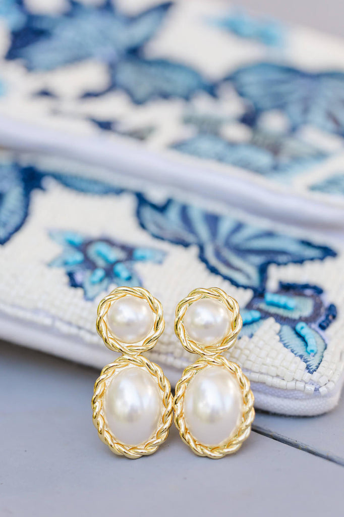 Jackie Earring Jewelry Peacocks & Pearls   